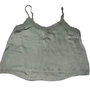 Green Hollister Women’s Satin Top -Size Large